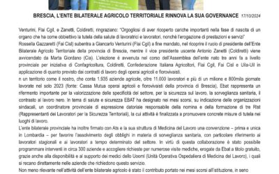 EBAT RINNOVA LA SUA GOVERNANCE