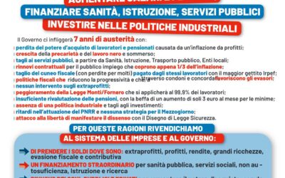 29 NOVEMBRE. SCIOPERO GENERALE